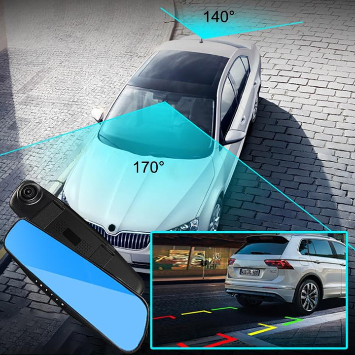 Lisslune | Dual Lens DashCam Vehicle Front and Rear Car Camera HD 1080P Video Recorder