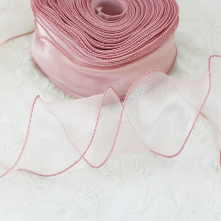 Rynx | 60mm Wave Silk Gauze Ribbon for Hair Ornaments Gift Wrapping Decorative Laces