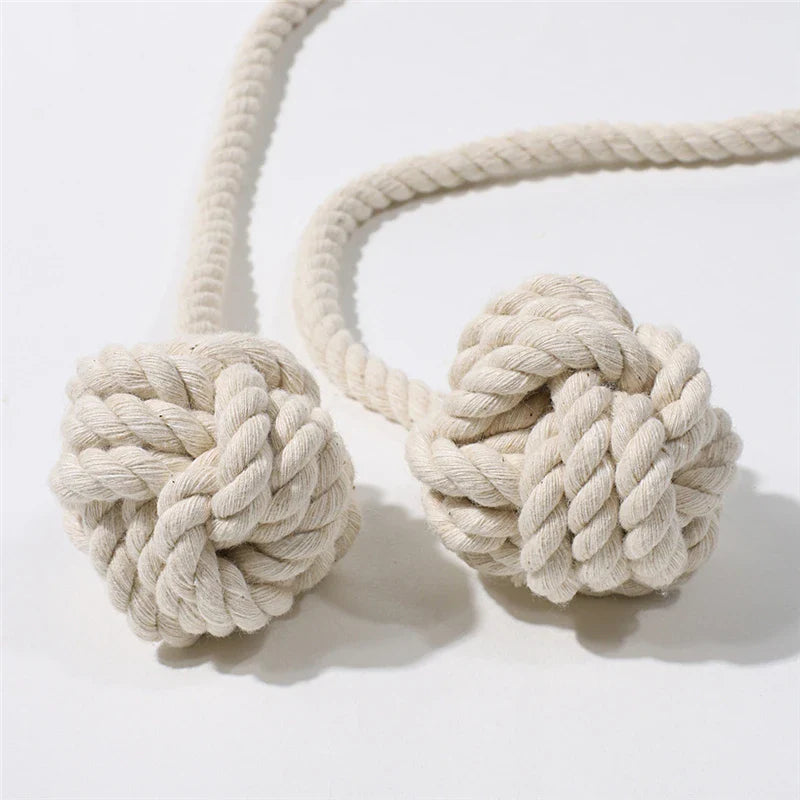 Rynx | Marame Curtain tape curtain tied ball pendant mini tapestry decoration handwoven cotton strap curtain accessory