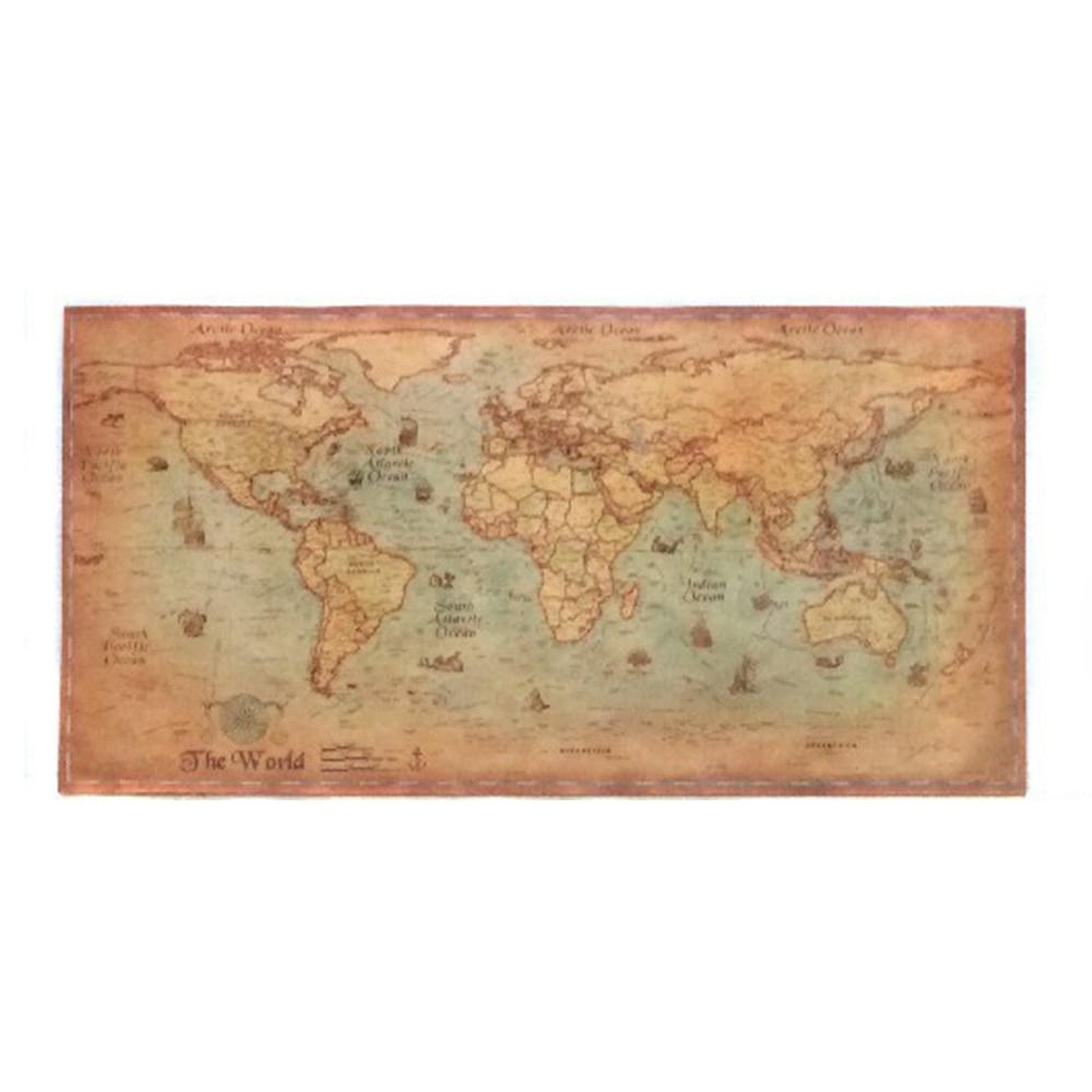 Lisslune | Vintage World Map Canvas