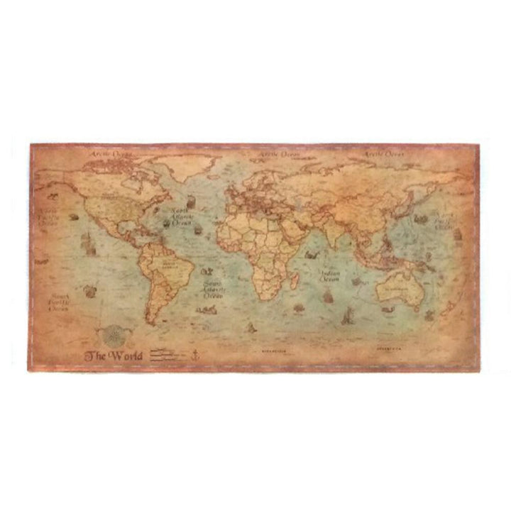 Lisslune | Vintage World Map Canvas