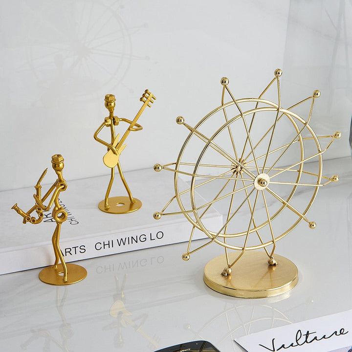 Lisslune | Modern Metal Rotating Home Office Decor
