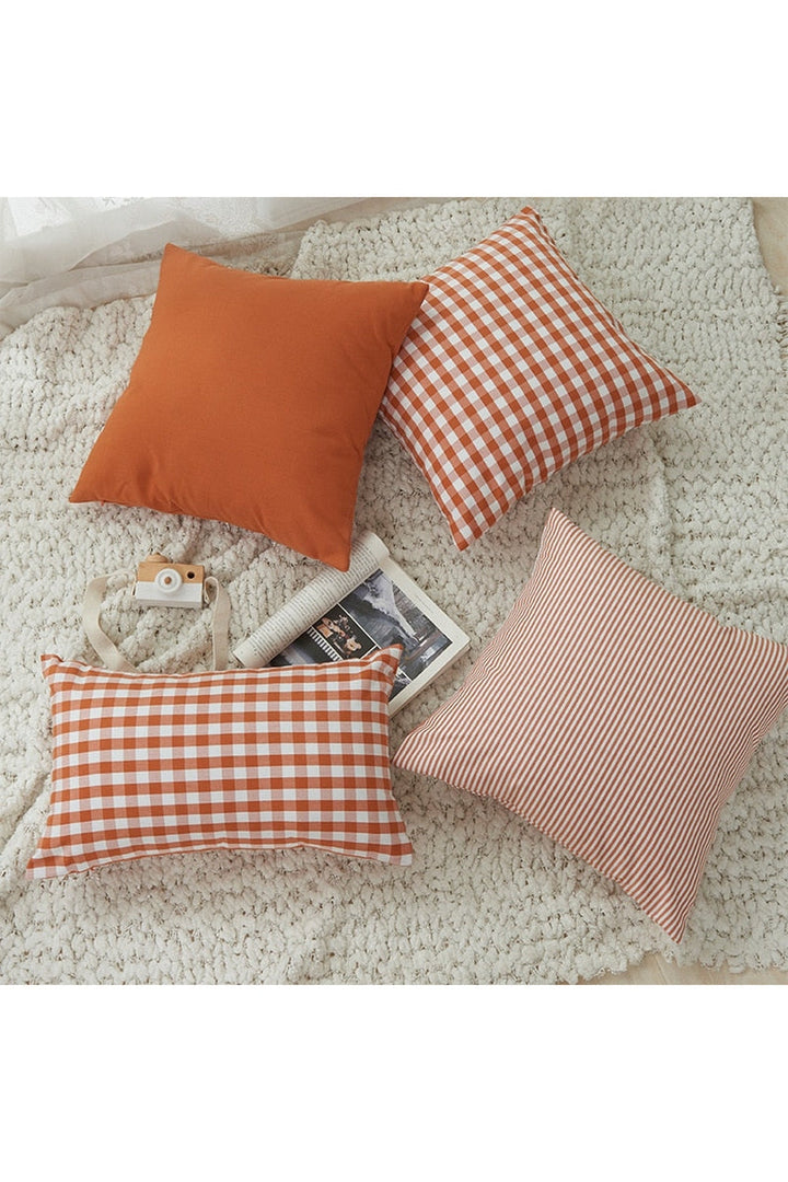 Lisslune | Country house plaid cushion covers