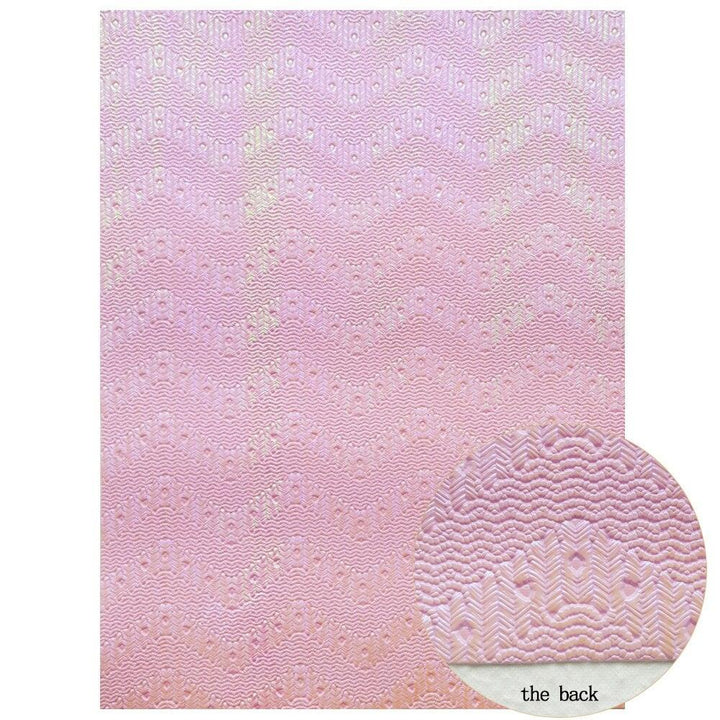 Lisslune | Glittering Pink Snake Print Synthetic Leather Craft Sheets for Creative Projects