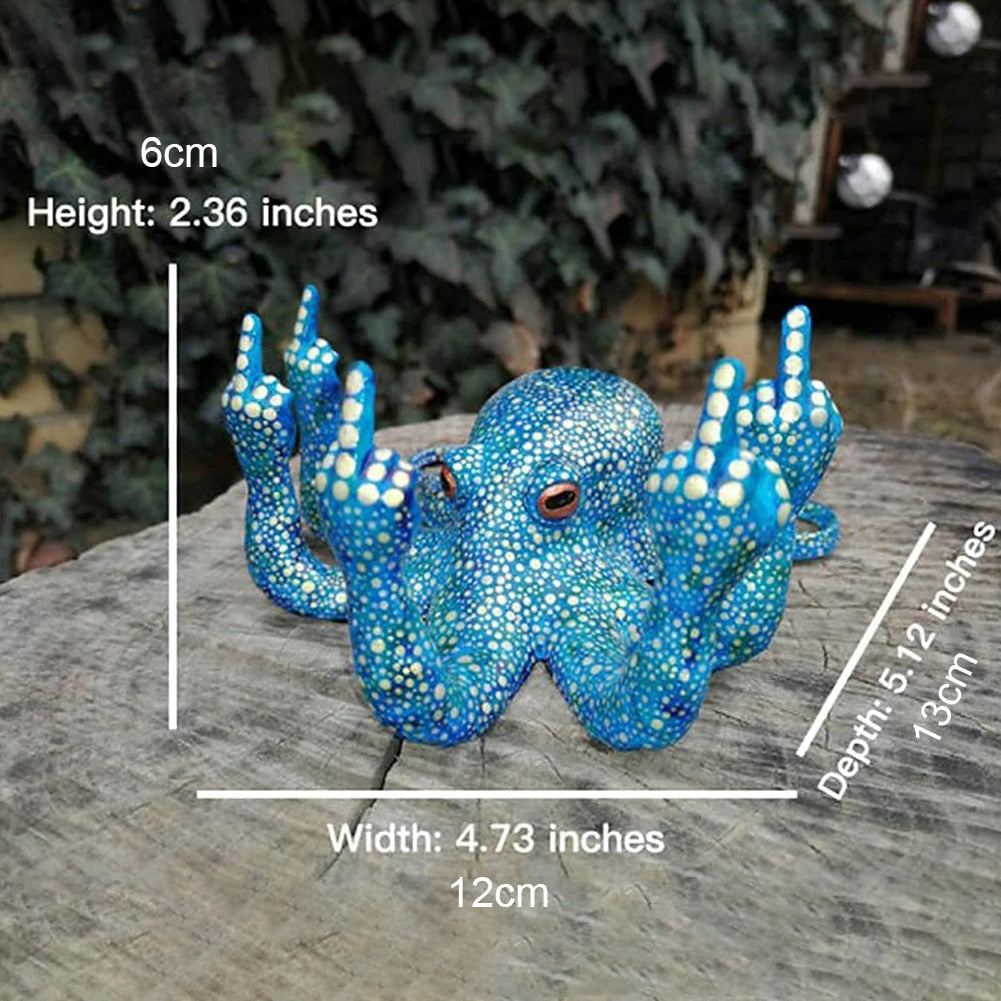 Lisslune | Angry Luminous Octopus Resin Decor