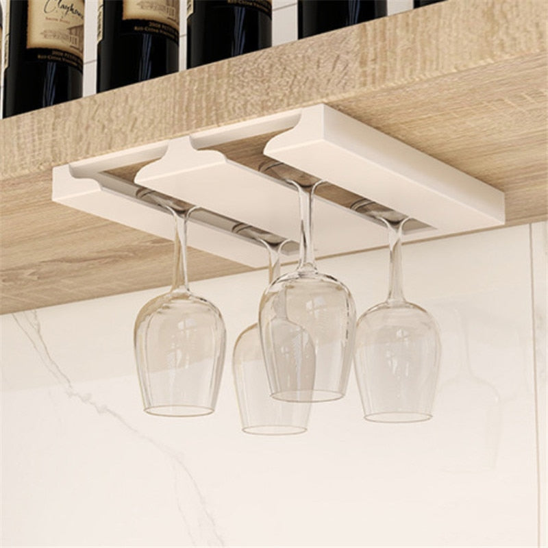 Lisslune | Under Cabinet Glass Organizer Rack