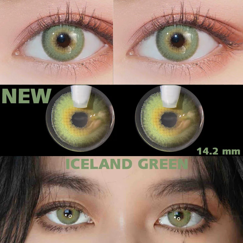 Rynx | 1 Pair Color Contact Lenses Color Lens Eyes Pupils Beauty Colored Lenses Myopia Contact Lenses Makeup Lenses with Diopters