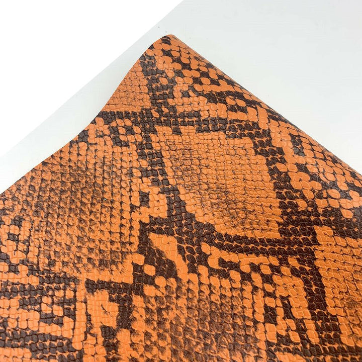 Lisslune | Serpentine Snake Skin Synthetic Leather Craft Kit - Create Trendy DIY Projects with Ease