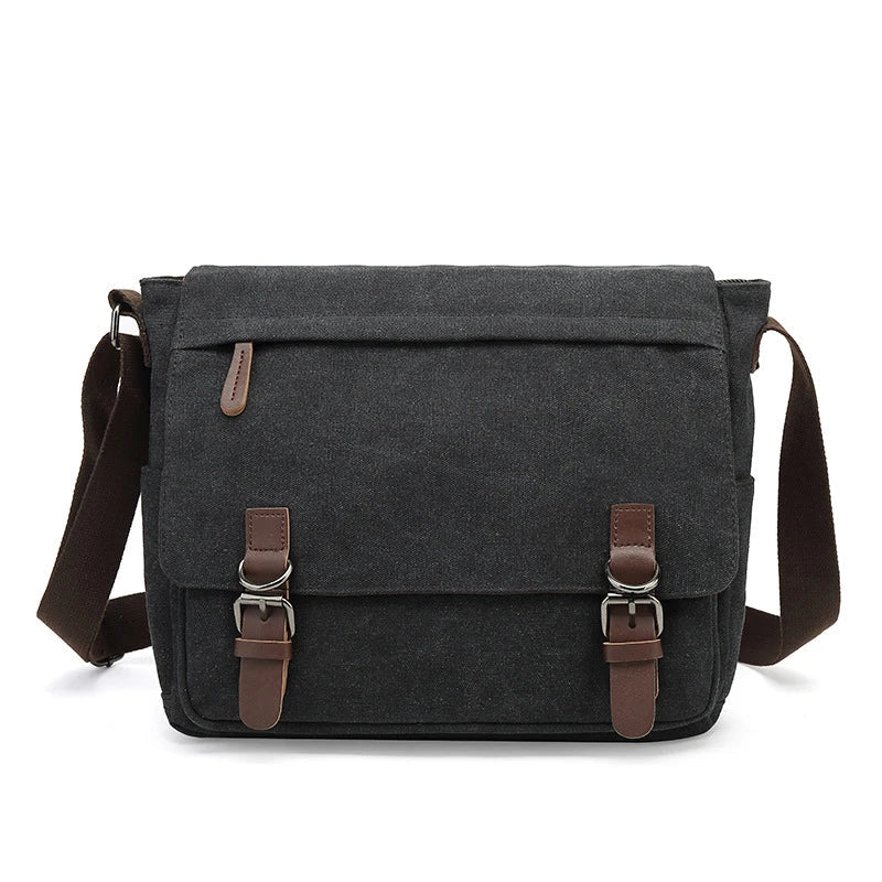 Lisslune | Carlos – Rugged Men’s Shoulder Bag for Everyday Use | Durable Canvas Crossbody Bag