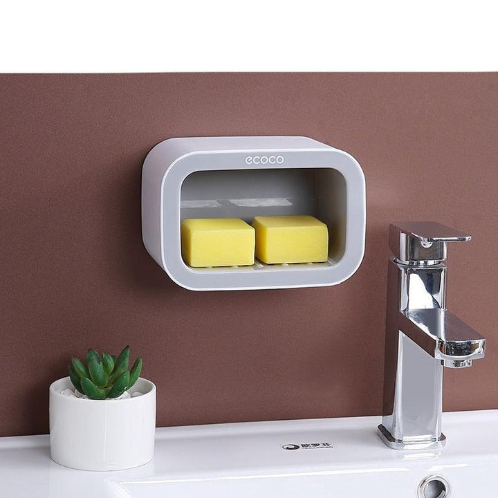 Lisslune | Elegant Botanical Wall-Mounted Soap Organizer for Stylish Bathroom Storage