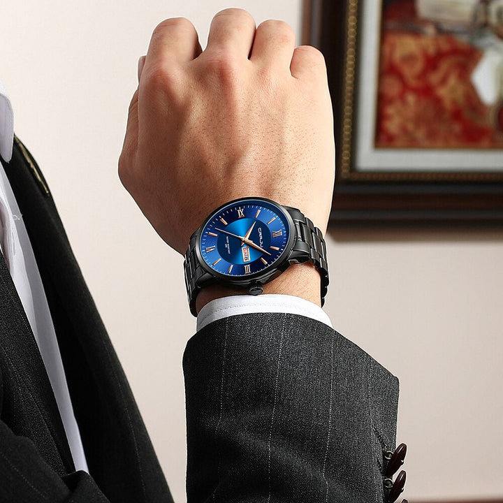 Lisslune | Men's Luxury Waterproof Sports Watch – Stainless Steel Quartz Chronograph