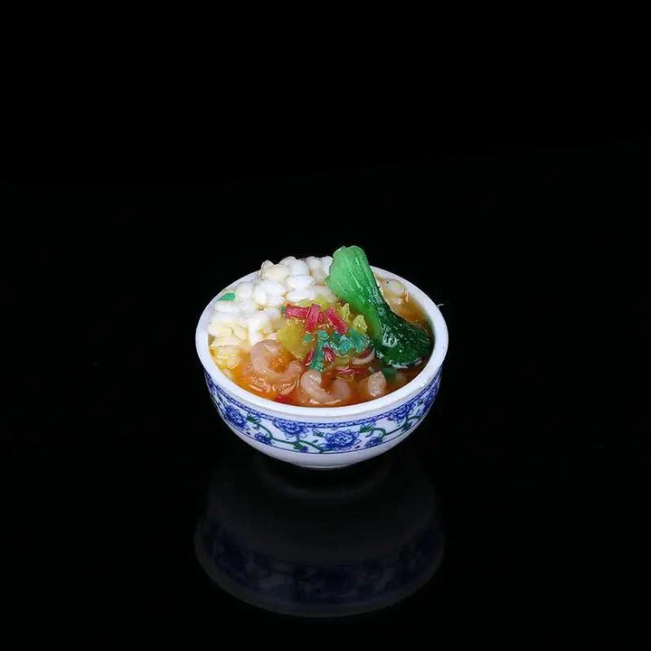 Lisslune | Enchanting Mini Chinese Cuisine Bowl Playset - Cute Decorative Items for Children and Home