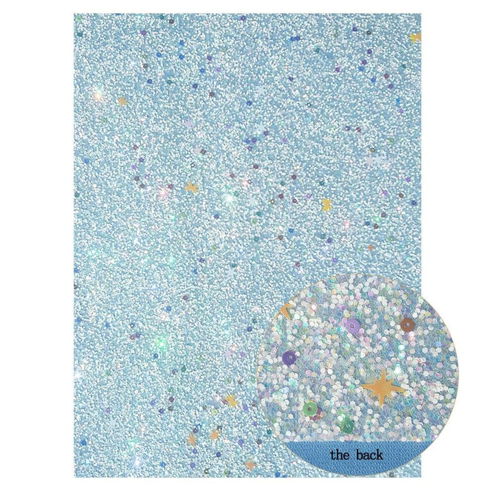 Lisslune | Irisdente Blue Snake Glossy Fabric for Creative Crafting