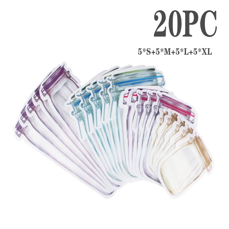 Lisslune | Reusable Transparent Jar Storage Bags