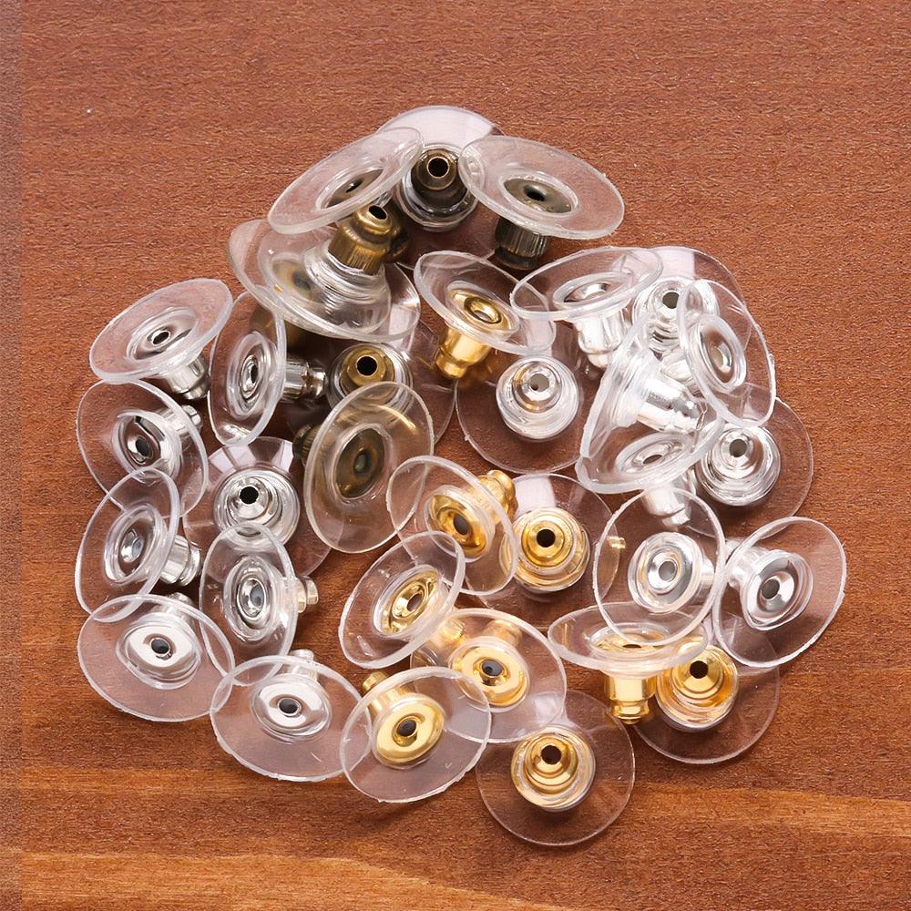 Lisslune | 500 Rubber Earring Back Stoppers: Essential Materials for Comfortable and Secure Jewelry Creations