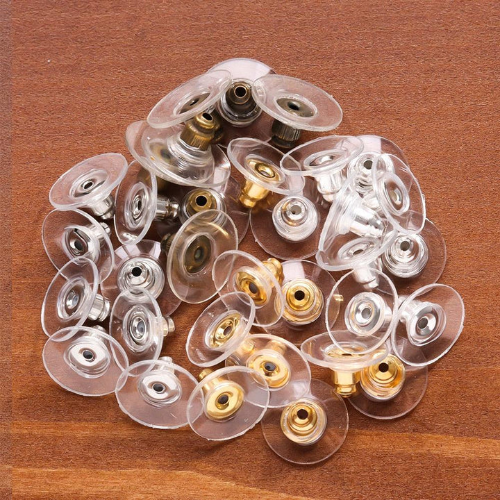 Lisslune | 500 Rubber Earring Back Stoppers: Essential Materials for Comfortable and Secure Jewelry Creations