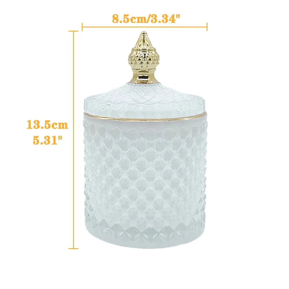 Lisslune | Stylish minimalist glass organizer jar for jewelry and aromatherapy essentials