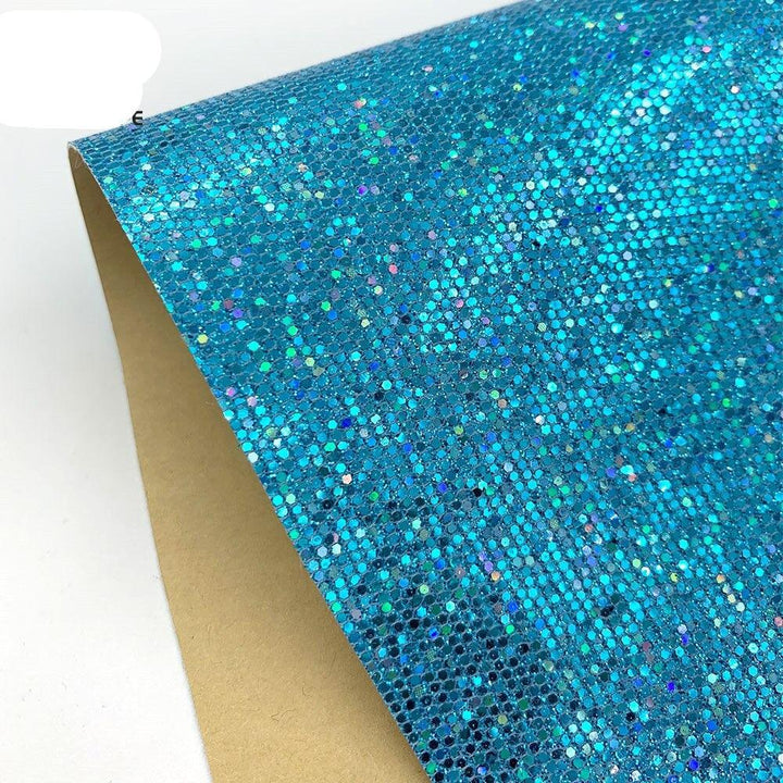 Lisslune | Sparkling Diamond Glitter Synthetic Leather Craft Sheets - Elevate your DIY projects