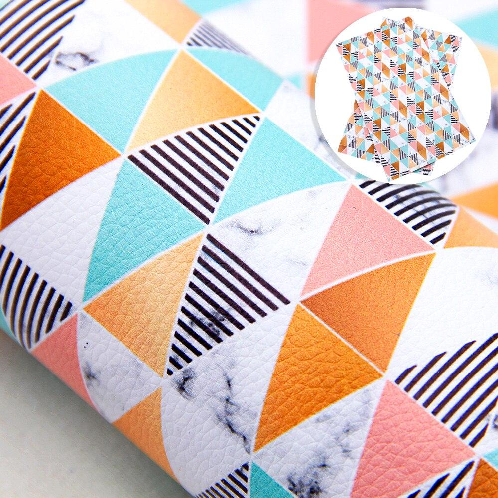 Lisslune | Stylish Geometric Synthetic Leather Creative Sheets for Innovative DIY Creations