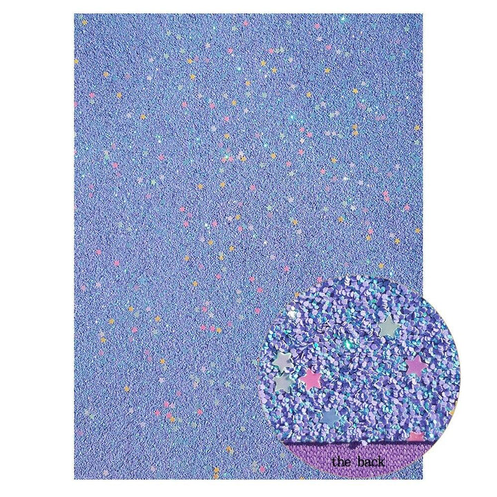 Lisslune | Sparkling Violet Synthetic Leather Fabric - A Must-Have for Sparkling DIY Projects