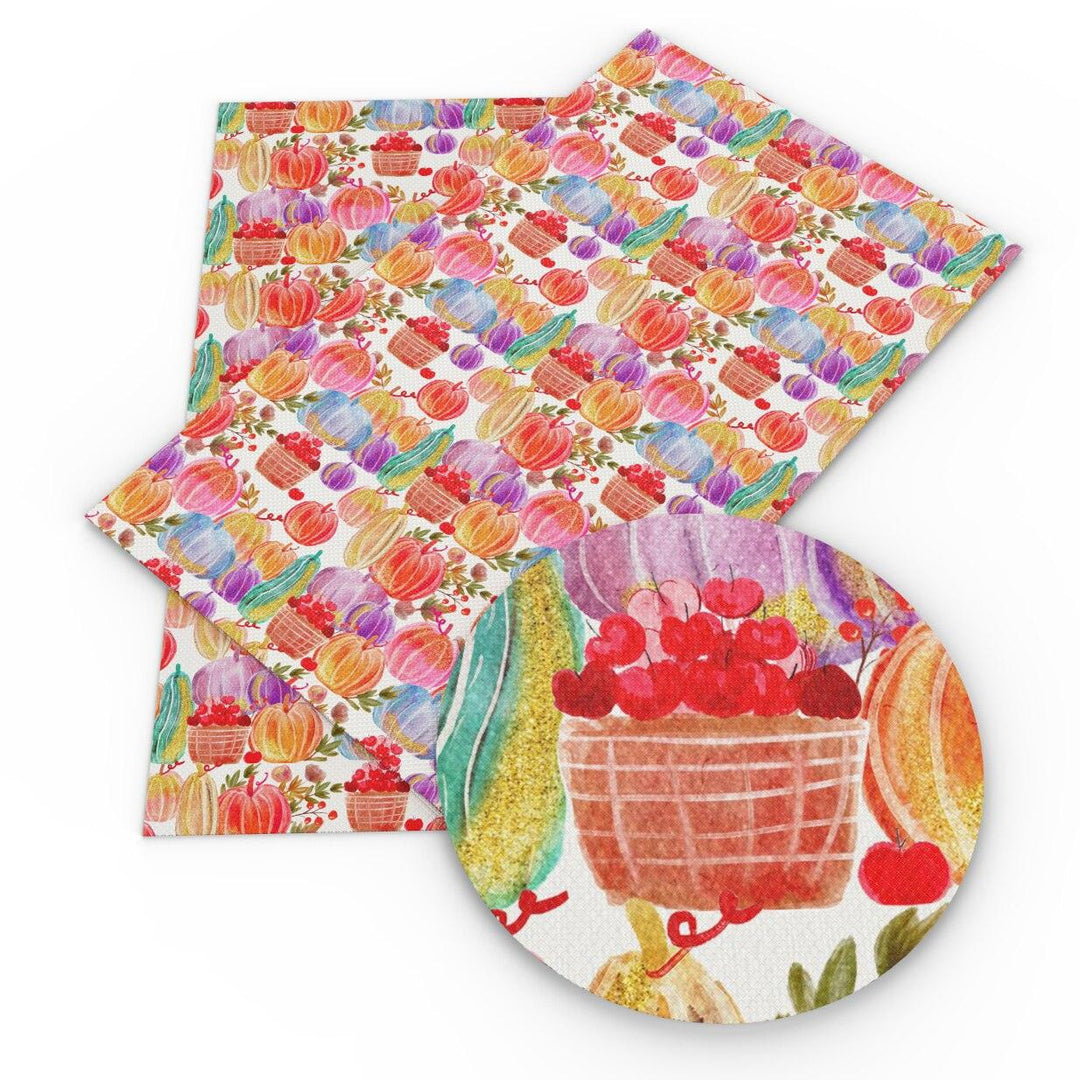 Lisslune | Autumn-inspired Leaf Pattern Synthetic Leather Craft Fabric for DIY and Upholstery
