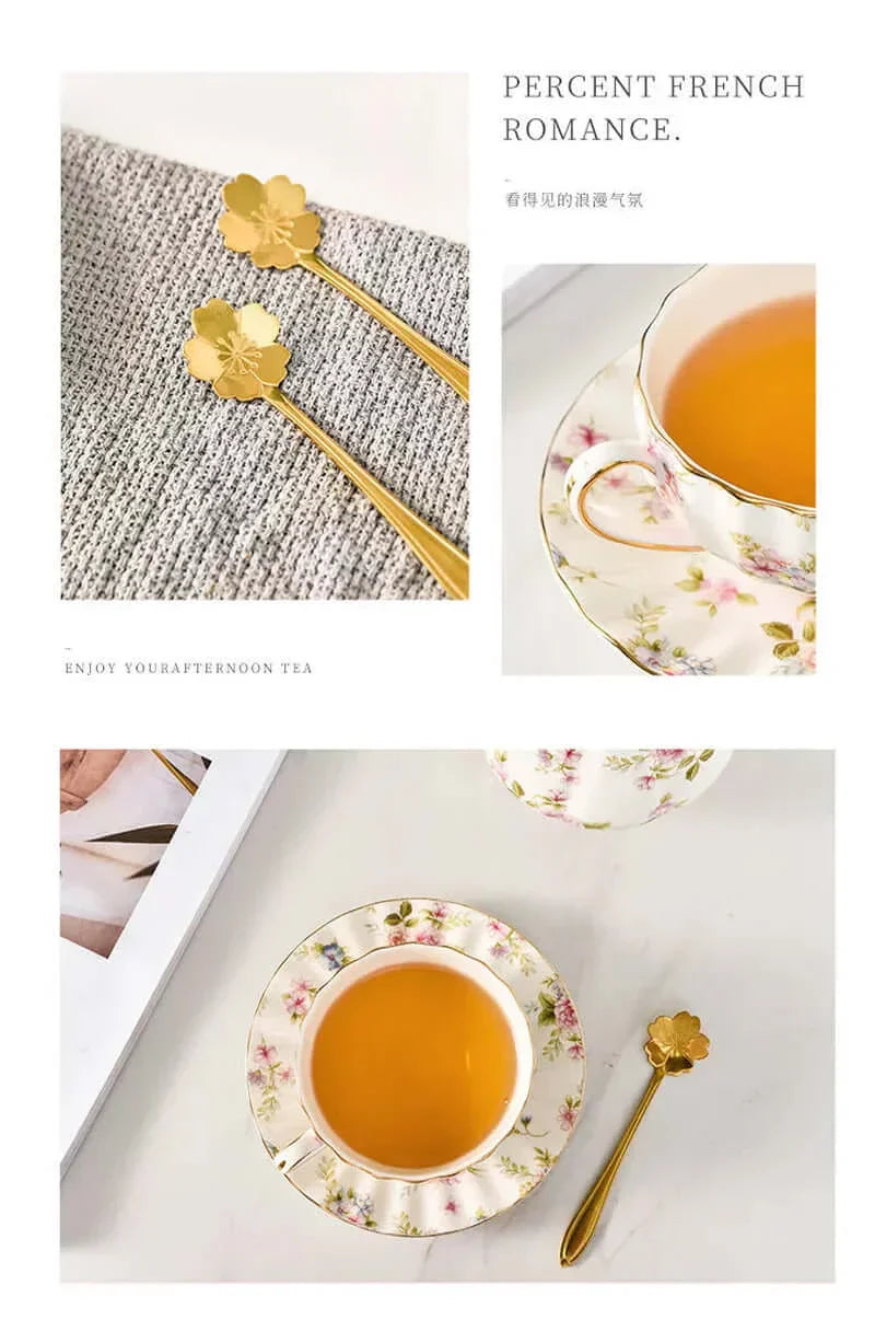 Lisslune | Elegant Bone China Porcelain Coffee Cup - Luxurious and Unique Design