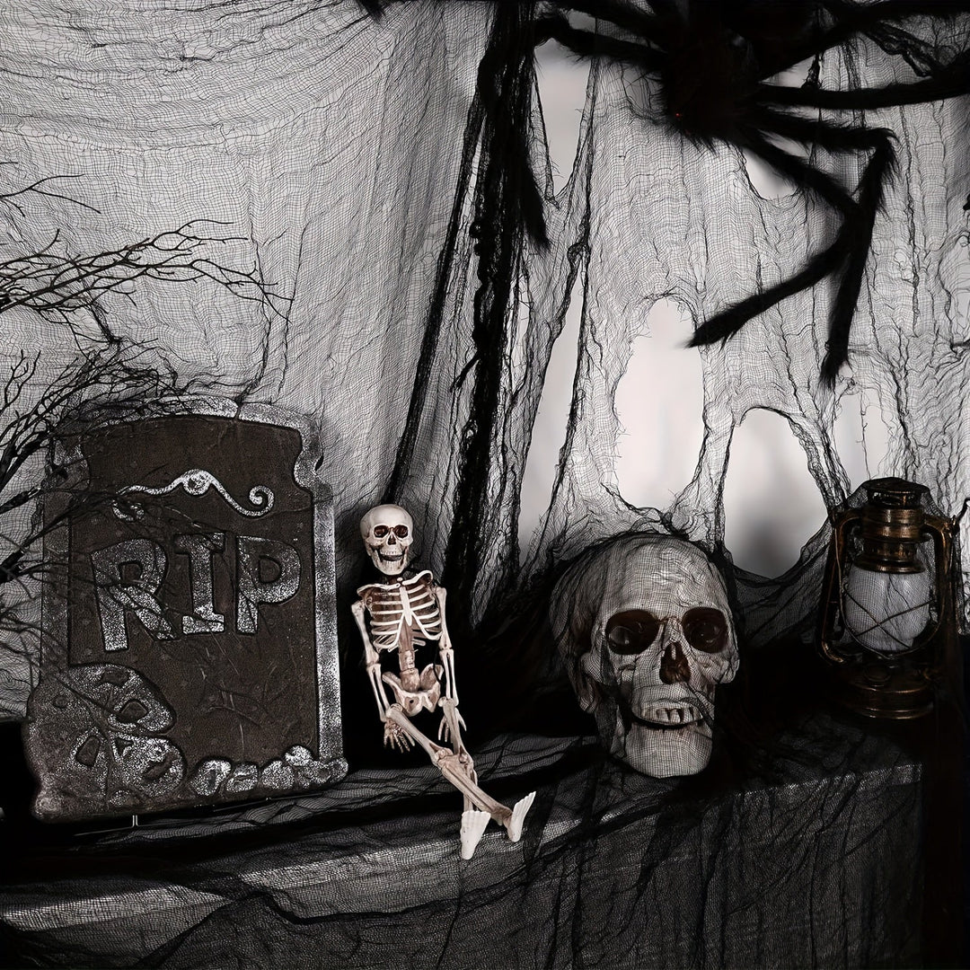 Lisslune | Halloween Black Fabric Hanging Decoration – Polyester Spooky Decor