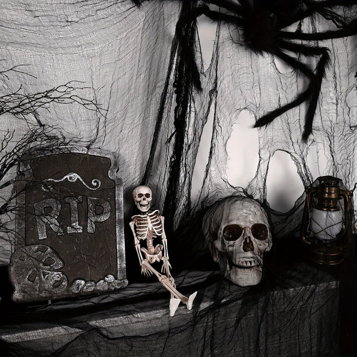Lisslune | Halloween Black Fabric Hanging Decoration – Polyester Spooky Decor