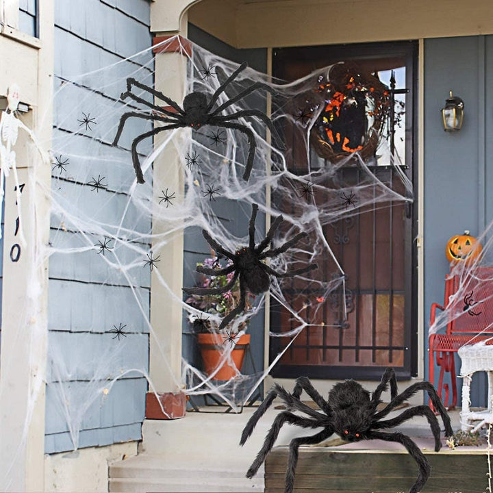Lisslune | CreepyCrawl Giant Spider – Realistic Halloween Outdoor Yard Prop
