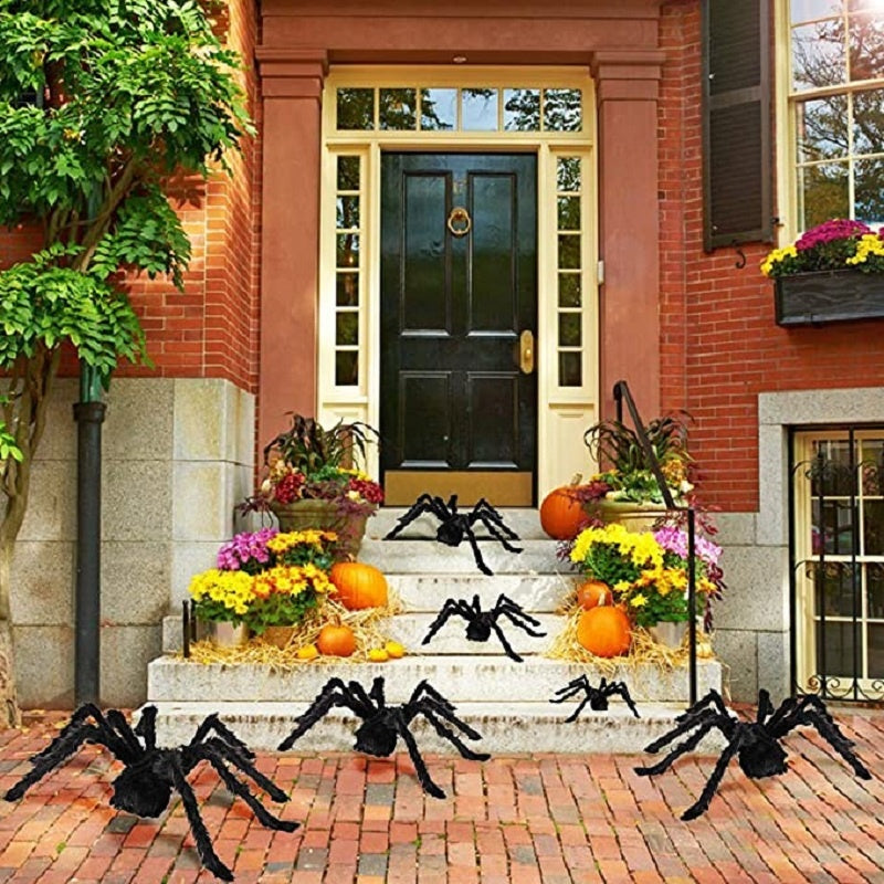 Lisslune | CreepyCrawl Giant Spider – Realistic Halloween Outdoor Yard Prop