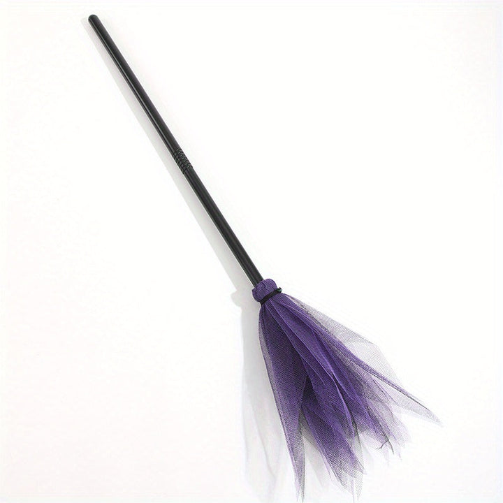 Lisslune | Halloween Witch Broom – Plastic Party Prop for Spooky Fun Decor
