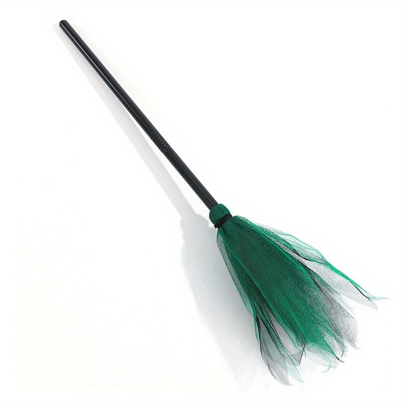 Lisslune | Halloween Witch Broom – Plastic Party Prop for Spooky Fun Decor