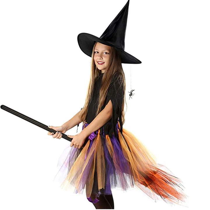 Lisslune | Halloween Witch Broom – Plastic Party Prop for Spooky Fun Decor
