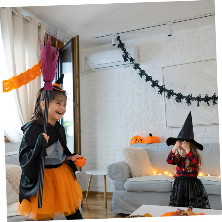 Lisslune | Halloween Witch Broom – Plastic Party Prop for Spooky Fun Decor