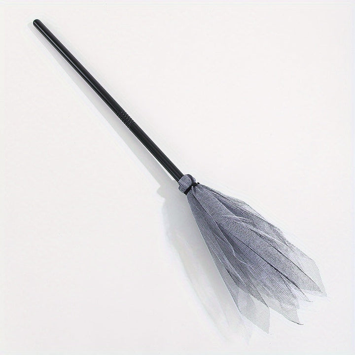 Lisslune | Halloween Witch Broom – Plastic Party Prop for Spooky Fun Decor