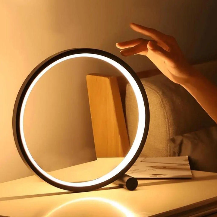 Lisslune | Dimmable LED Touch Round Table Lamp for Creative Spaces