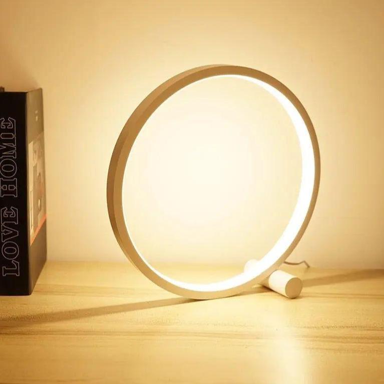 Lisslune | Dimmable LED Touch Round Table Lamp for Creative Spaces