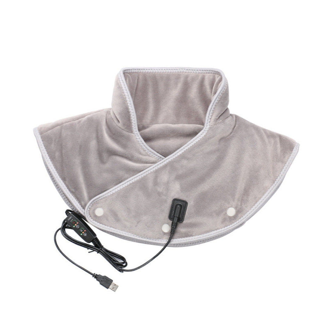 Lisslune | WarmRelax Neck & Shoulder Massage Band – USB Heated Massage Wrap with Heat Function