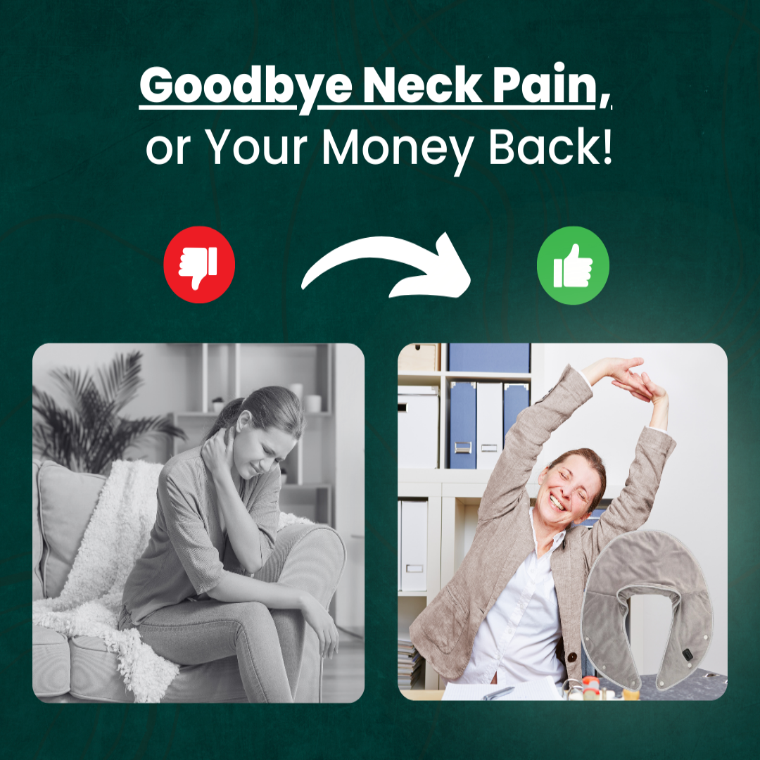 Lisslune | WarmRelax Neck & Shoulder Massage Band – USB Heated Massage Wrap with Heat Function