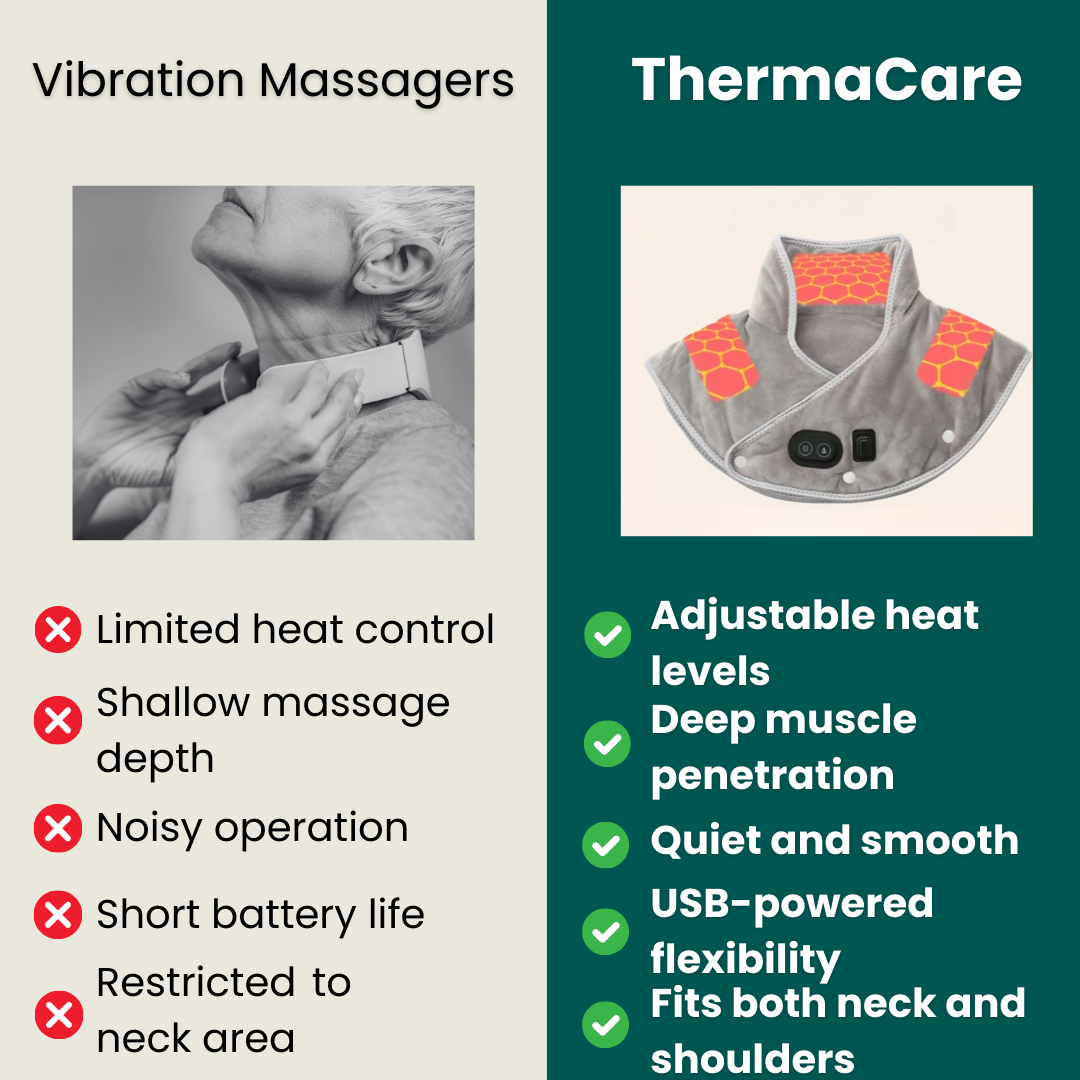Lisslune | WarmRelax Neck & Shoulder Massage Band – USB Heated Massage Wrap with Heat Function