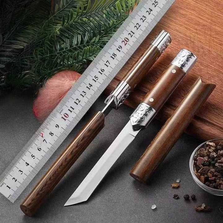 Lisslune | Handcrafted Japanese-Style Wooden Handle Utility Knife
