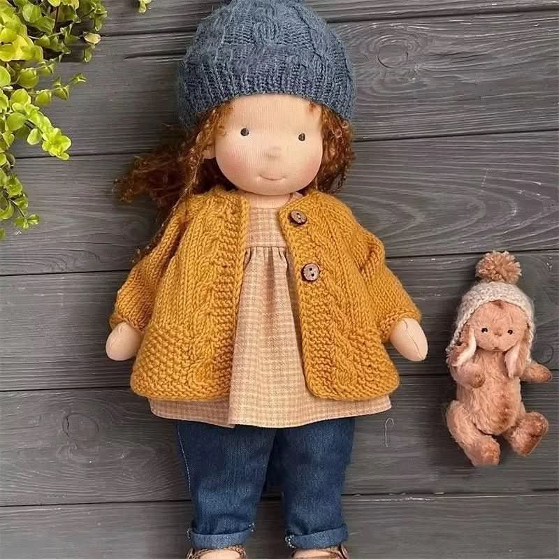 Lisslune | Handmade cotton Waldorf doll with accessories