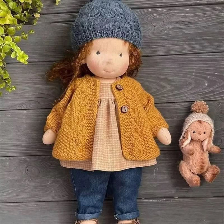 Lisslune | Handmade cotton Waldorf doll with accessories