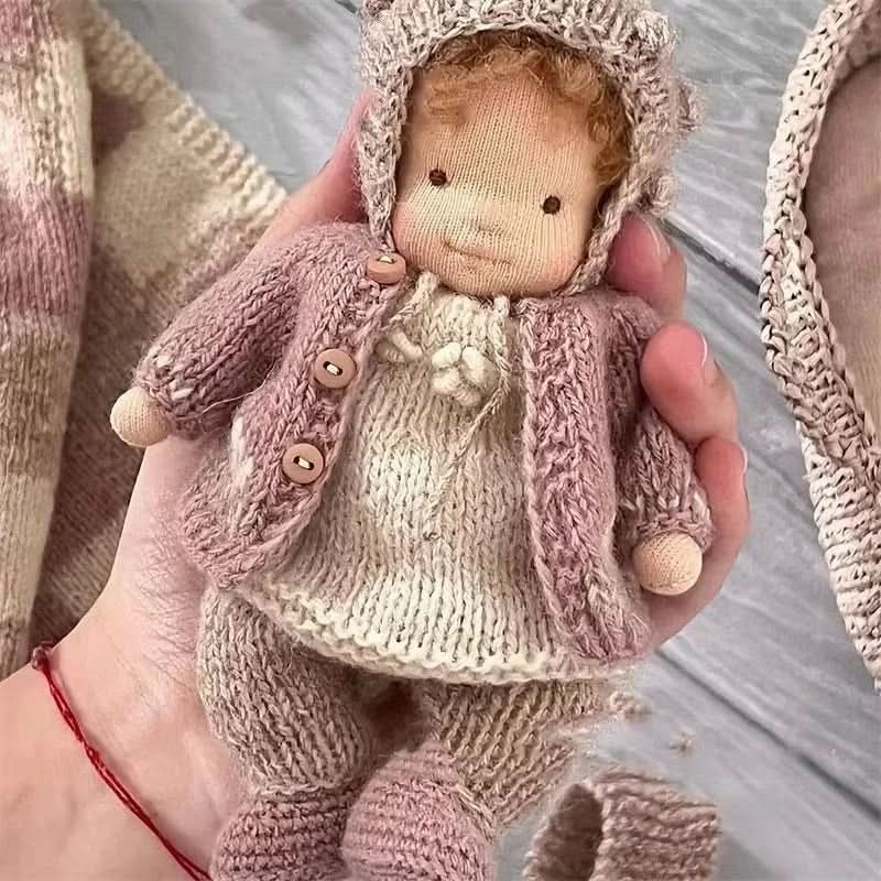 Lisslune | Handmade cotton Waldorf doll with accessories