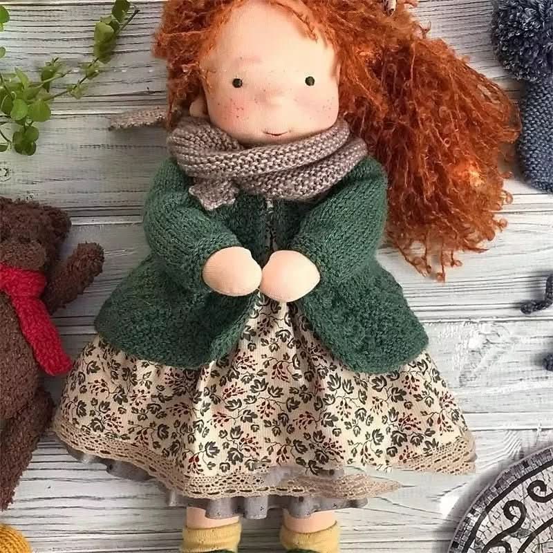 Lisslune | Handmade cotton Waldorf doll with accessories
