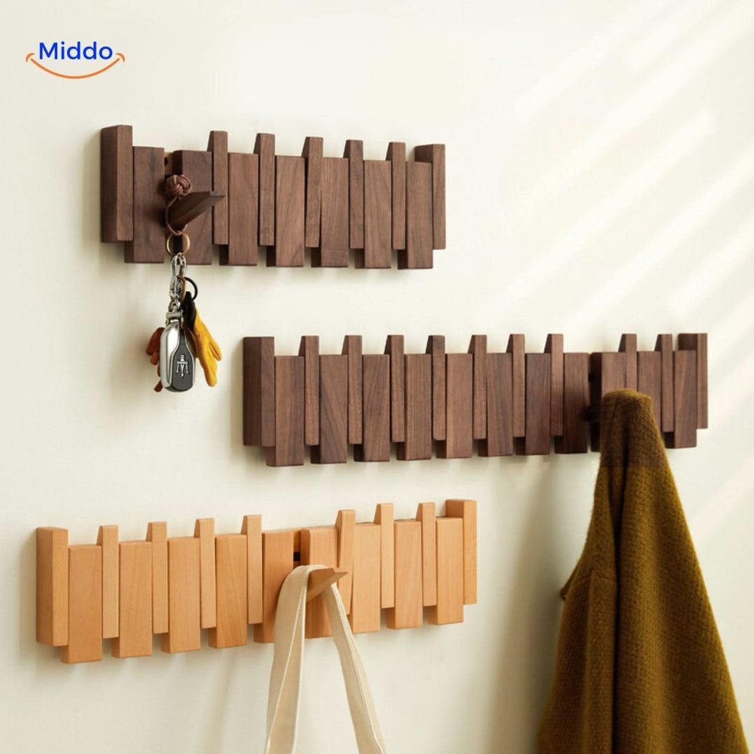 Lisslune | Handmade Wooden Piano Wall Coat Rack