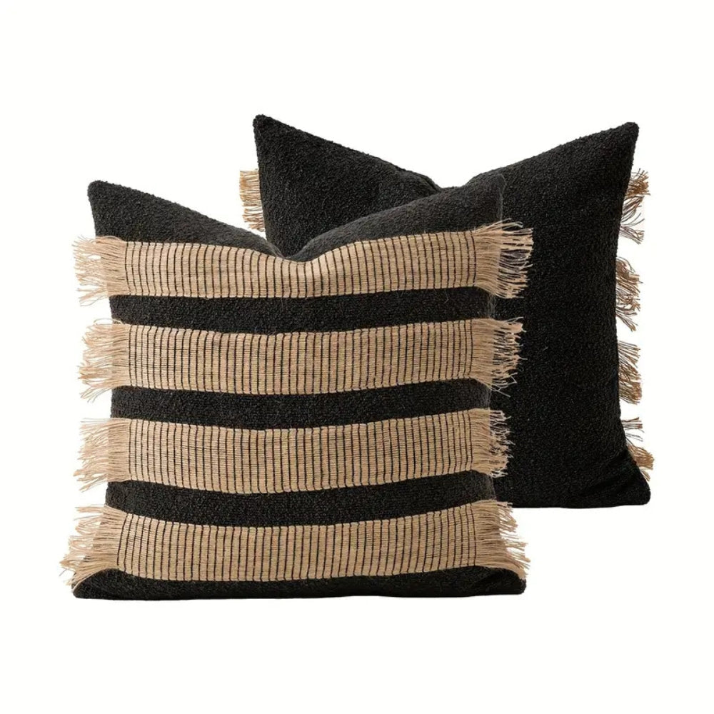 Lisslune | Handwoven Bohemian Stripe Cushion Cover
