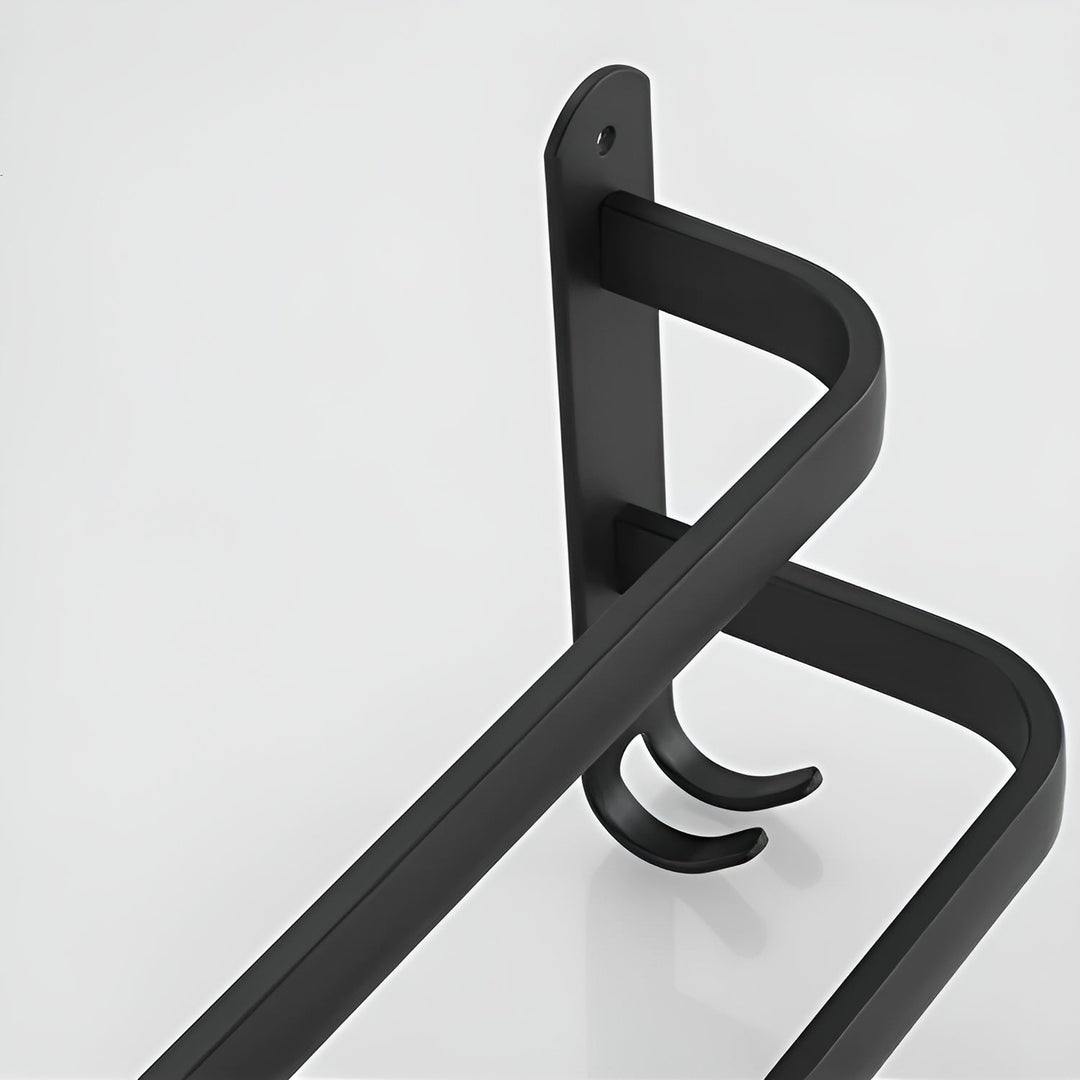 Lisslune | HangEase 3-Layer Wall-Mounted Towel Holder – Aluminum Space-Saving Design