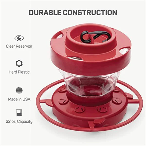 Lisslune | Red Nectar House for Hummingbirds with Insect Stop