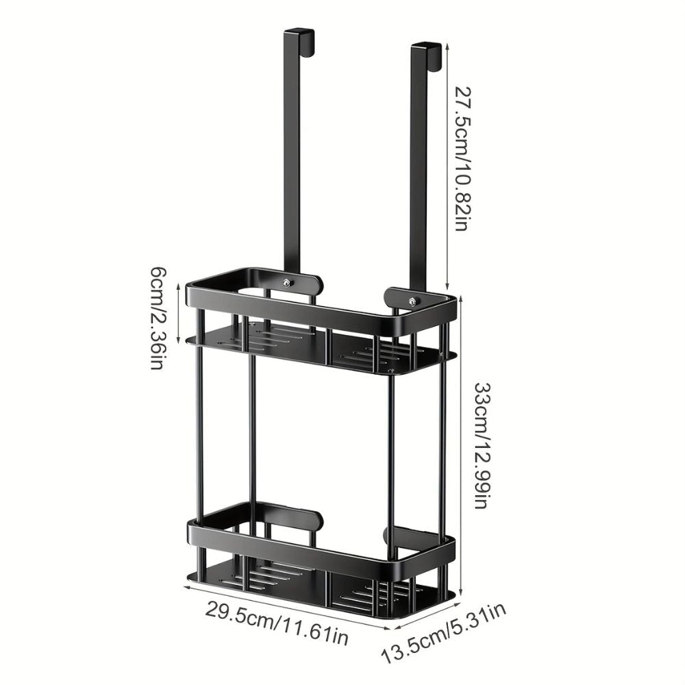 Lisslune | Stainless Steel Bathroom Hanging Caddy Rack
